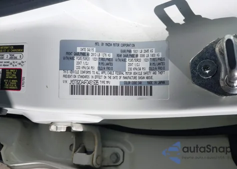 2015 Mazda Cx-9 Grand Touring from USA, damaged, VIN JM3TB2DA4F0461935